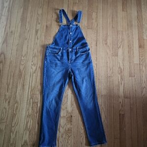 New York & Company Soho Jean Denim Overalls Medium Wash Blue Sz XL